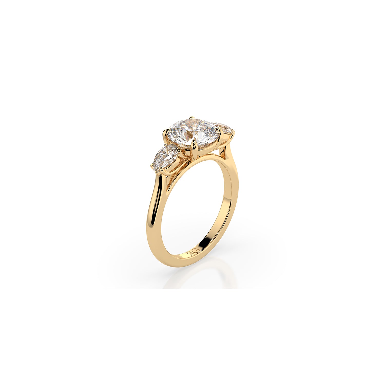 14k Round Harmony Ring