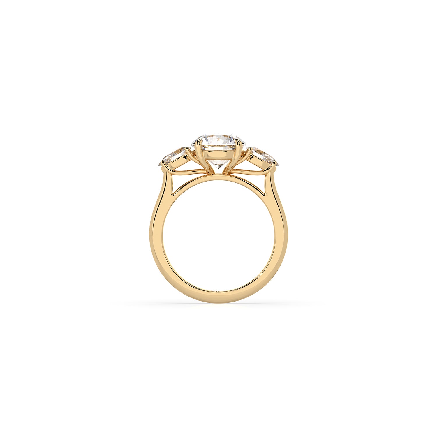 14k Round Harmony Ring