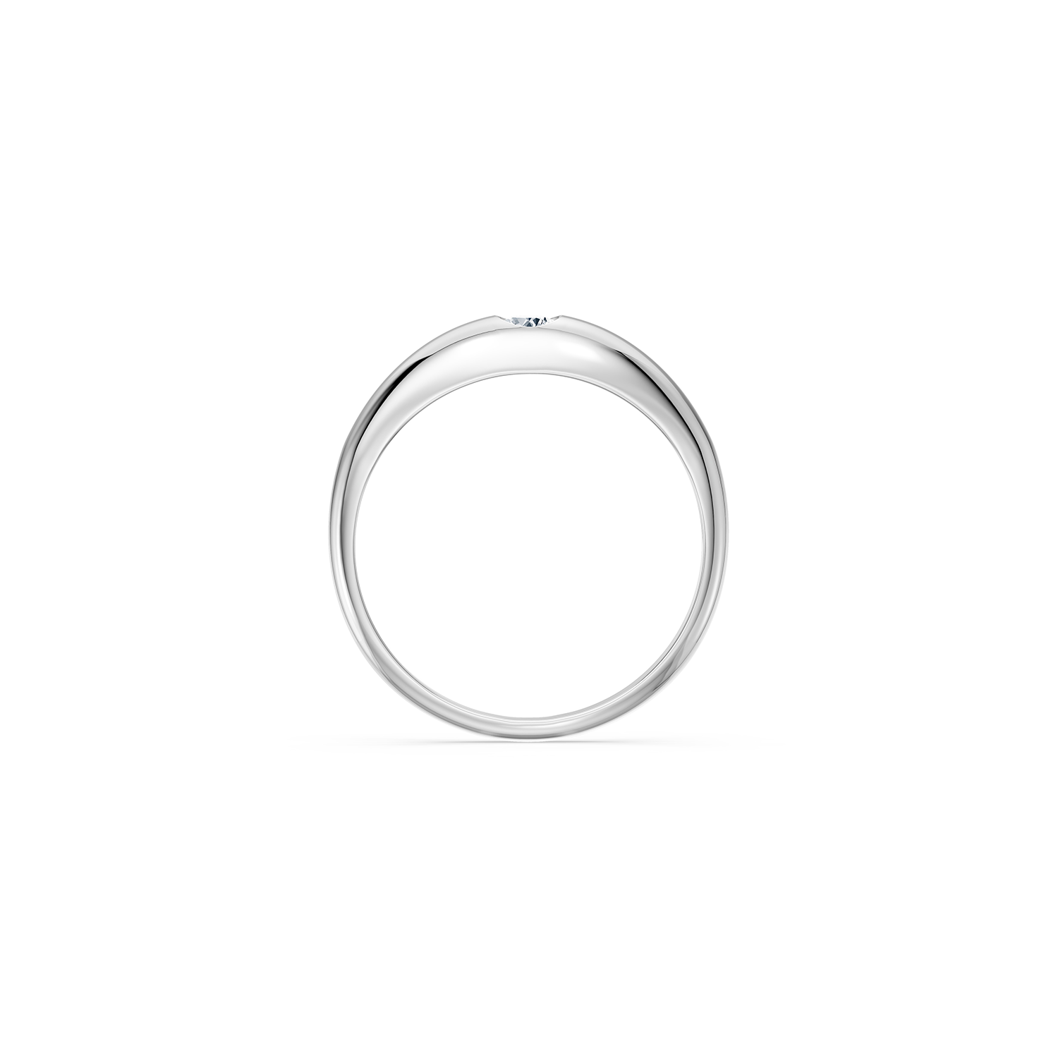 14k Little Diamond Dome Ring