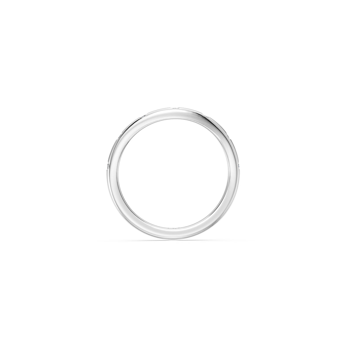 14k Curved Diamond Luna Stacker