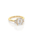 14k Emerald Celestial Ring