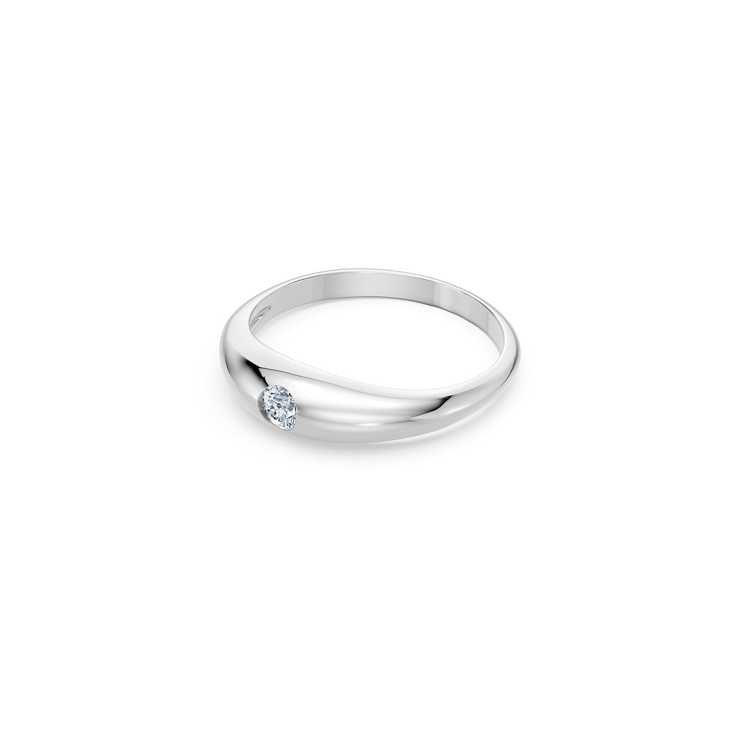 14k Little Diamond Dome Ring
