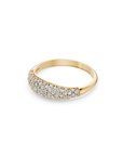 14k Little Diamond Pavé Dome Ring