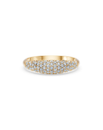 14k Little Diamond Pavé Dome Ring
