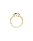 14k Pear Eclipse Bezel Ring