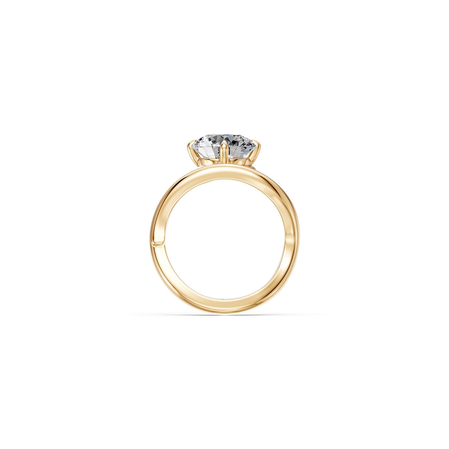 14k Round Selene Ring