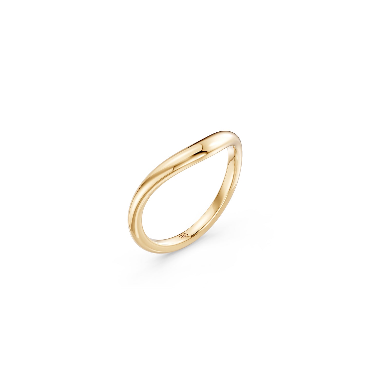 14k Elena Curved Band