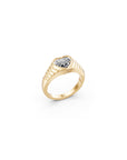 14 Heart Diamond Pyramid Ring