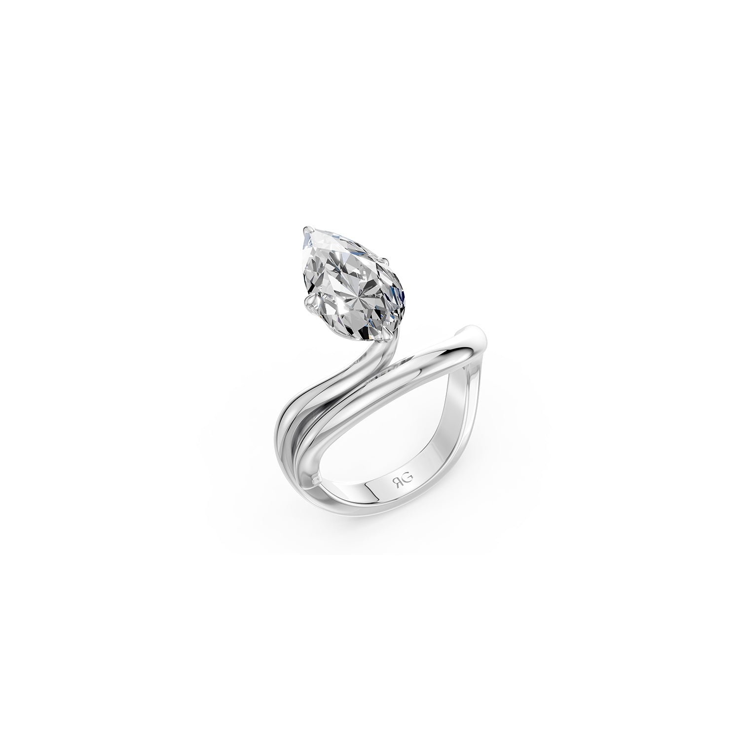 14k Pear Selene Ring