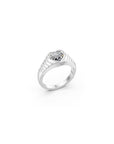 14 Heart Diamond Pyramid Ring