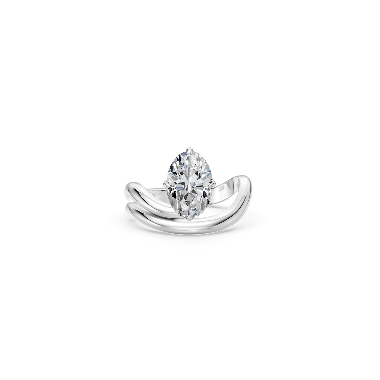 14k Oval Selene Ring
