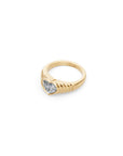 14 Heart Diamond Pyramid Ring