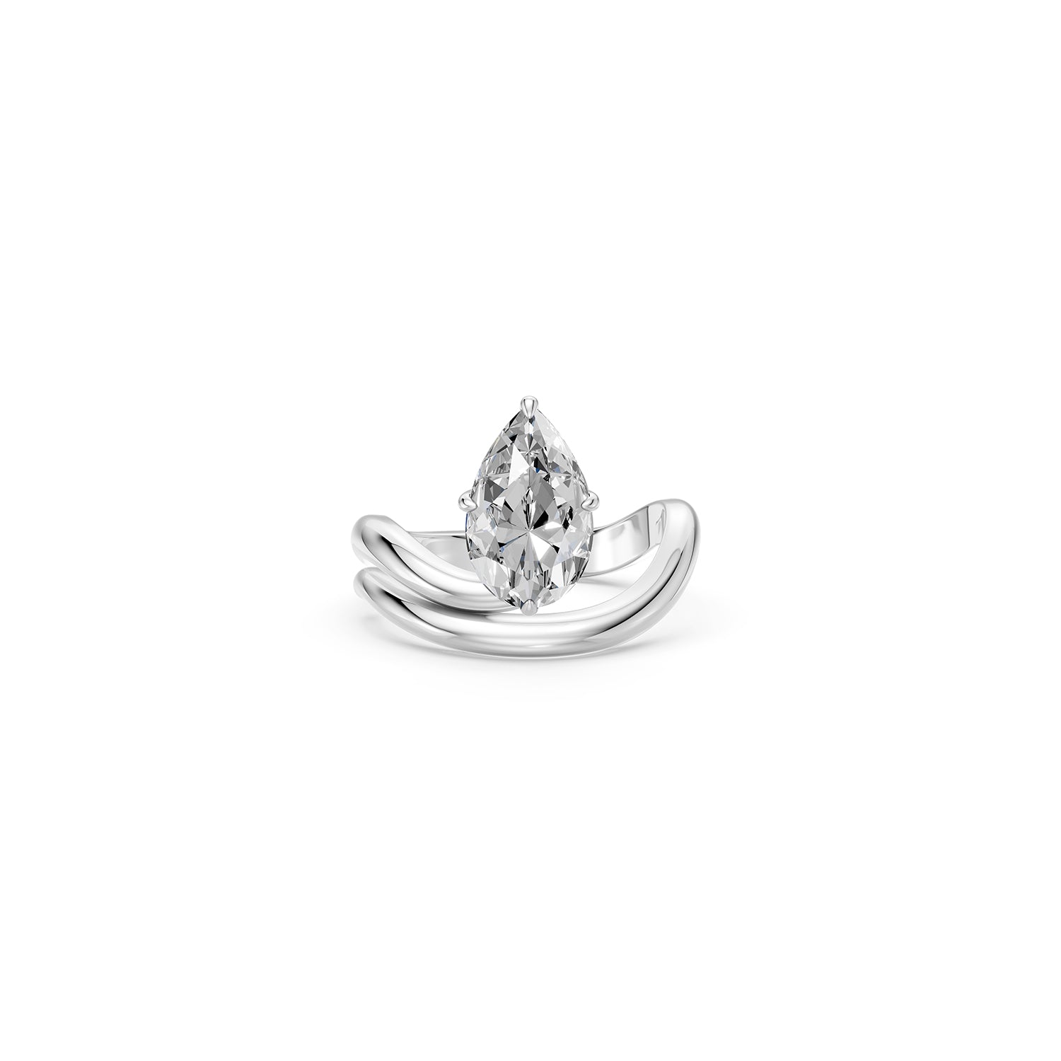 14k Pear Selene Ring