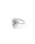 14k Pear Eclipse Bezel Ring