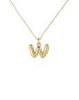 14k Bubble Letter Necklace