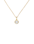 Gold Filled Crystal Charm Birthstone Necklace