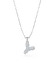 14k Diamond Bubble Letter Necklace