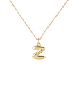 14k Bubble Letter Necklace