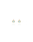 Petite Birthstone Bezel Studs