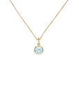 Gold Filled Crystal Charm Birthstone Necklace