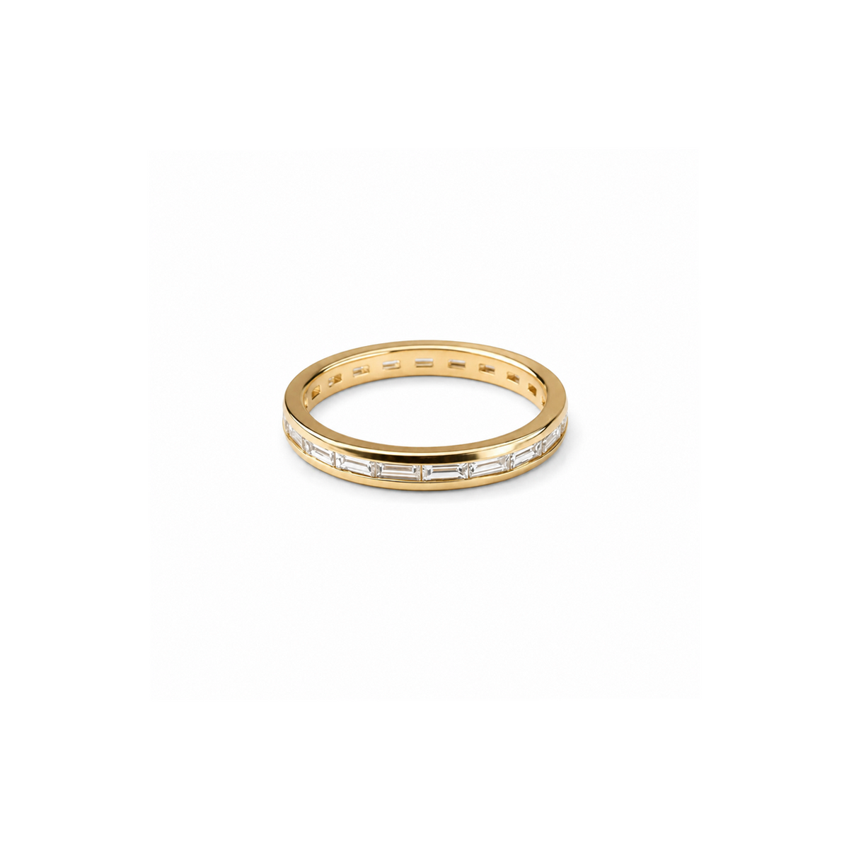 14k Baguette Eternity Ring | 1 CTW