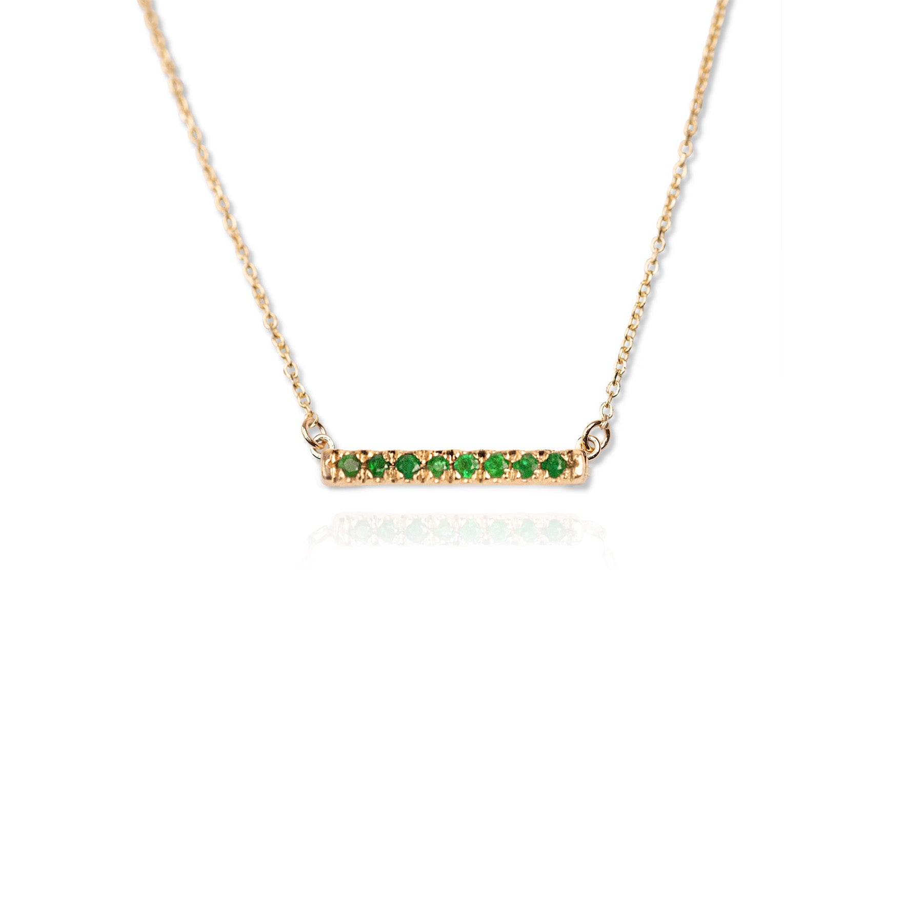 14k Bar Necklace