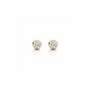 14k Diamond Bezel Studs