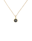 Gold Filled Crystal Charm Birthstone Necklace