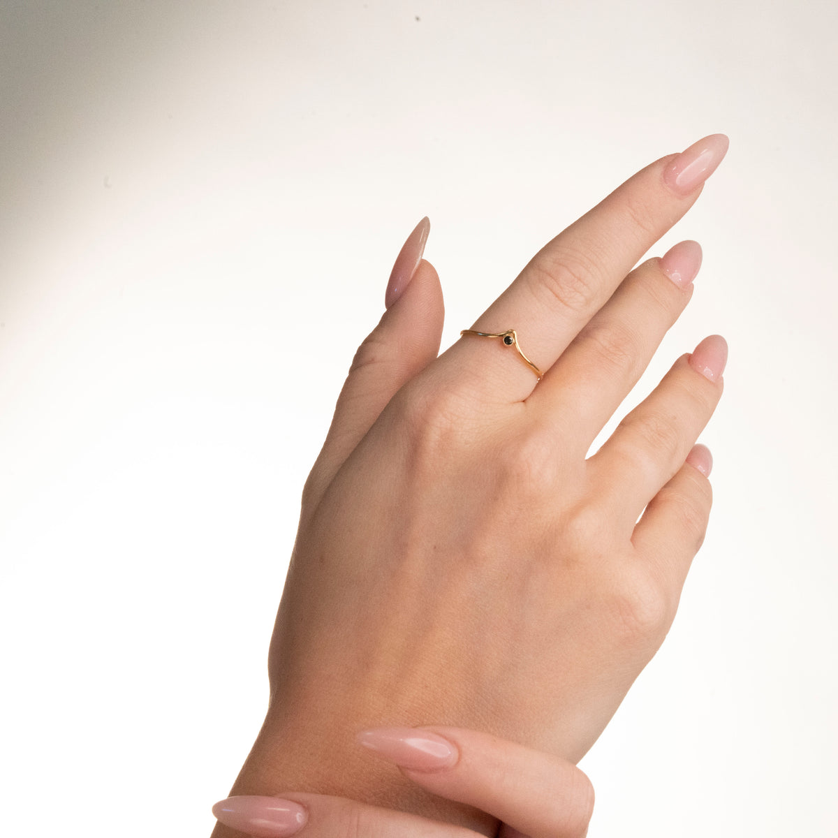 Crystal Chevron Stacker, alternate view