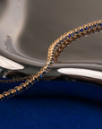14K Sapphire Cupcake Tennis Bracelet | 2 CTW