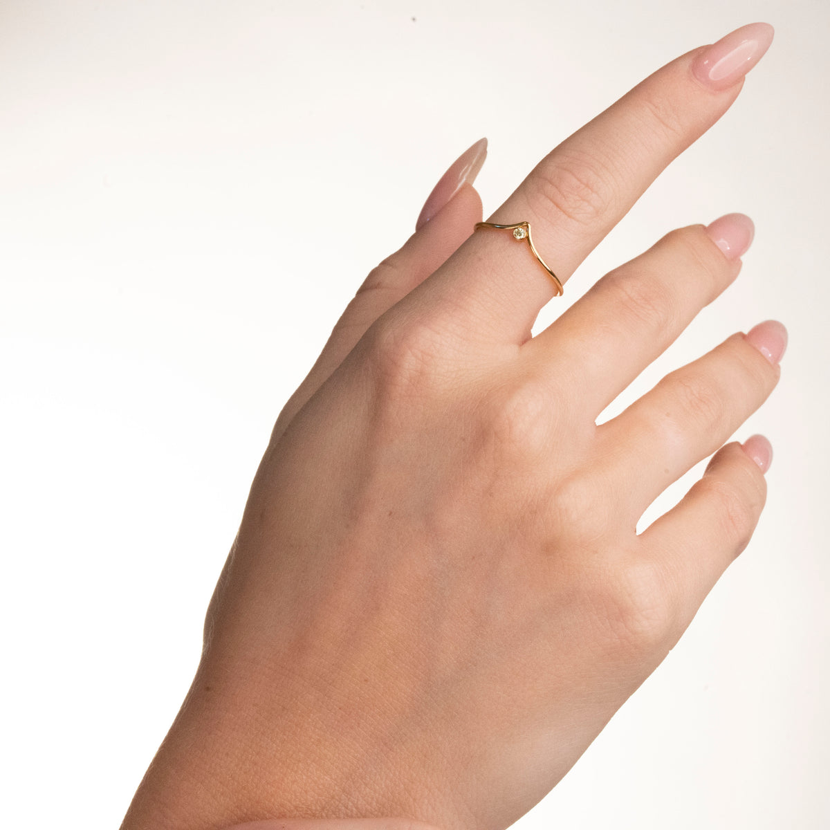 Crystal Chevron Stacker, alternate view