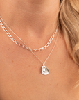 Silver Cowboy Hat Necklace