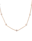 Gold Filled Crystal Satellite Necklace