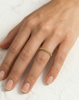 Gold Curb Chain Ring