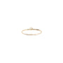 14k Diamond Bezel Stacker
