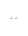 Petite Birthstone Bezel Studs
