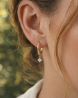 Goddess Crystal Clasp Hoops