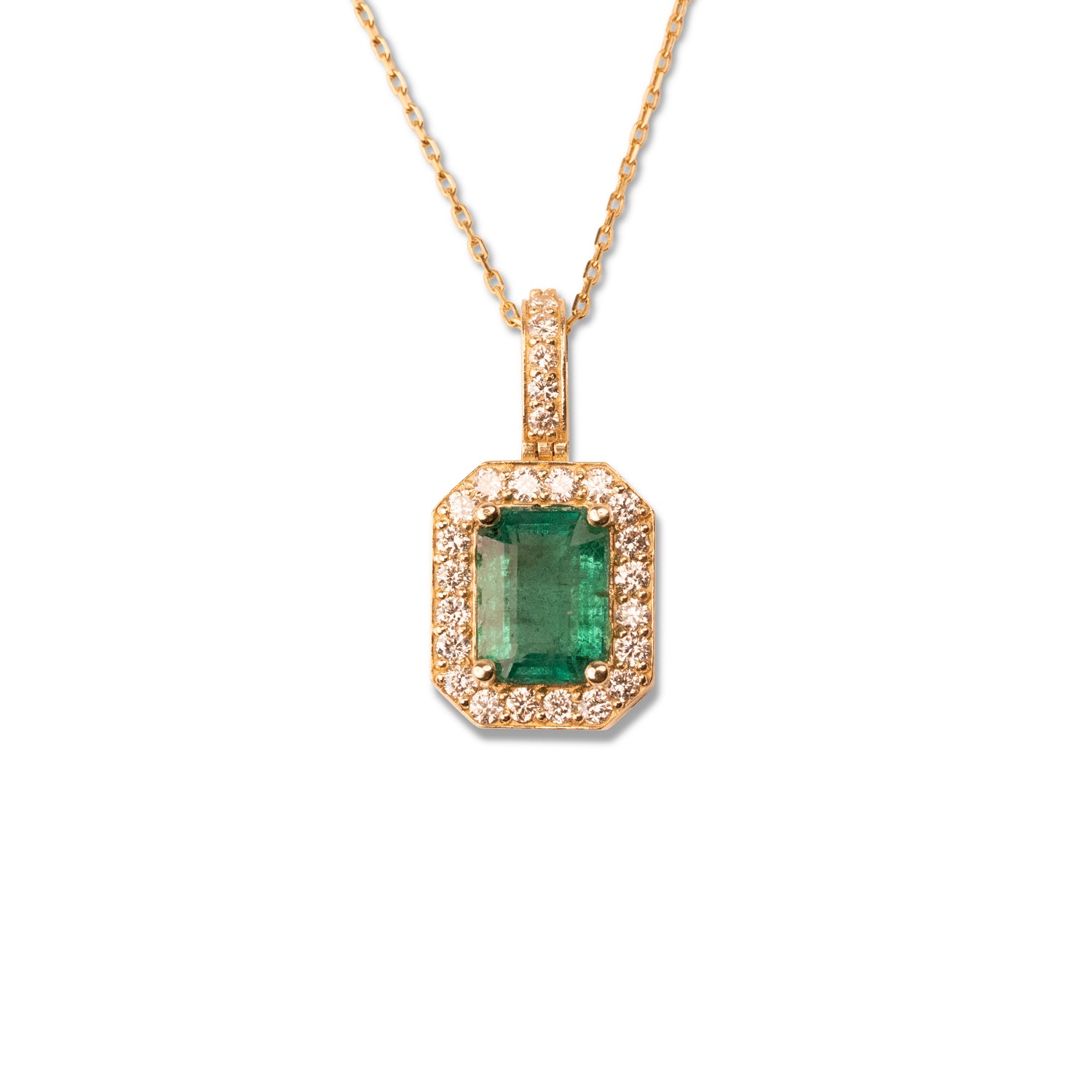 14k Royale Emerald Necklace