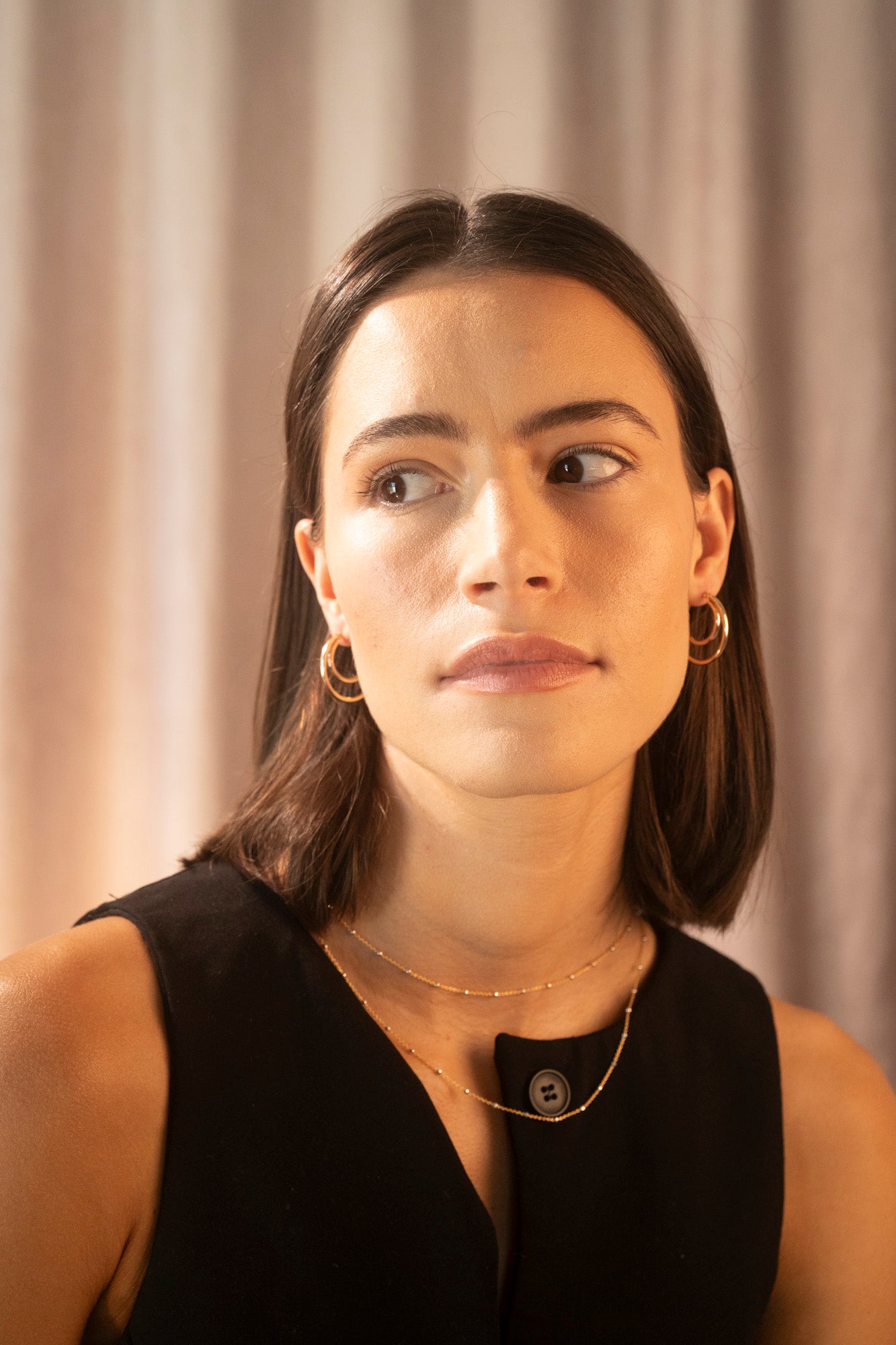 Gold Filled Double Clasp Hoops