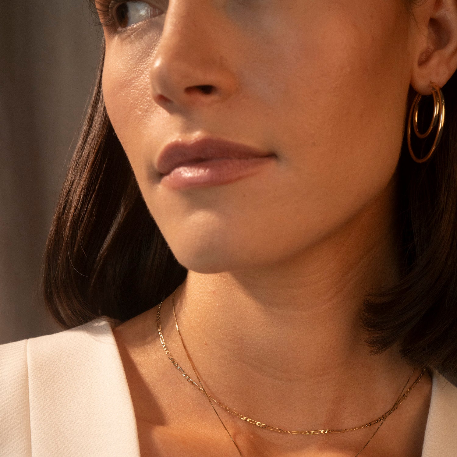 Gold Filled Double Clasp Hoops