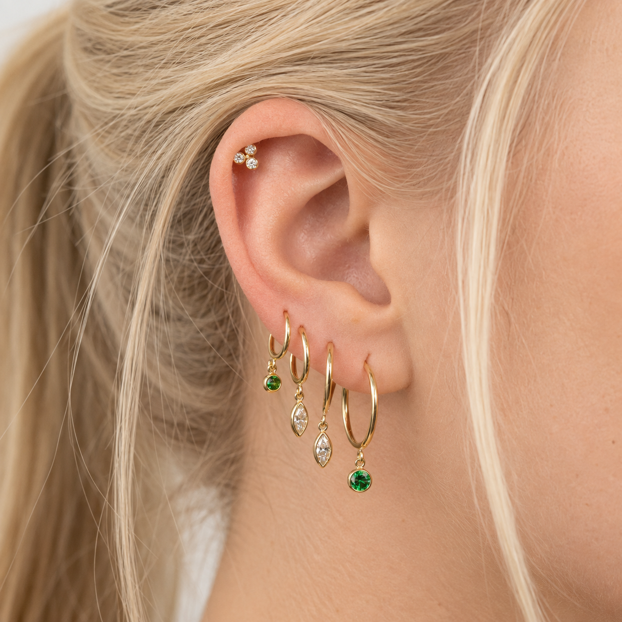 Endless Charm Hoops