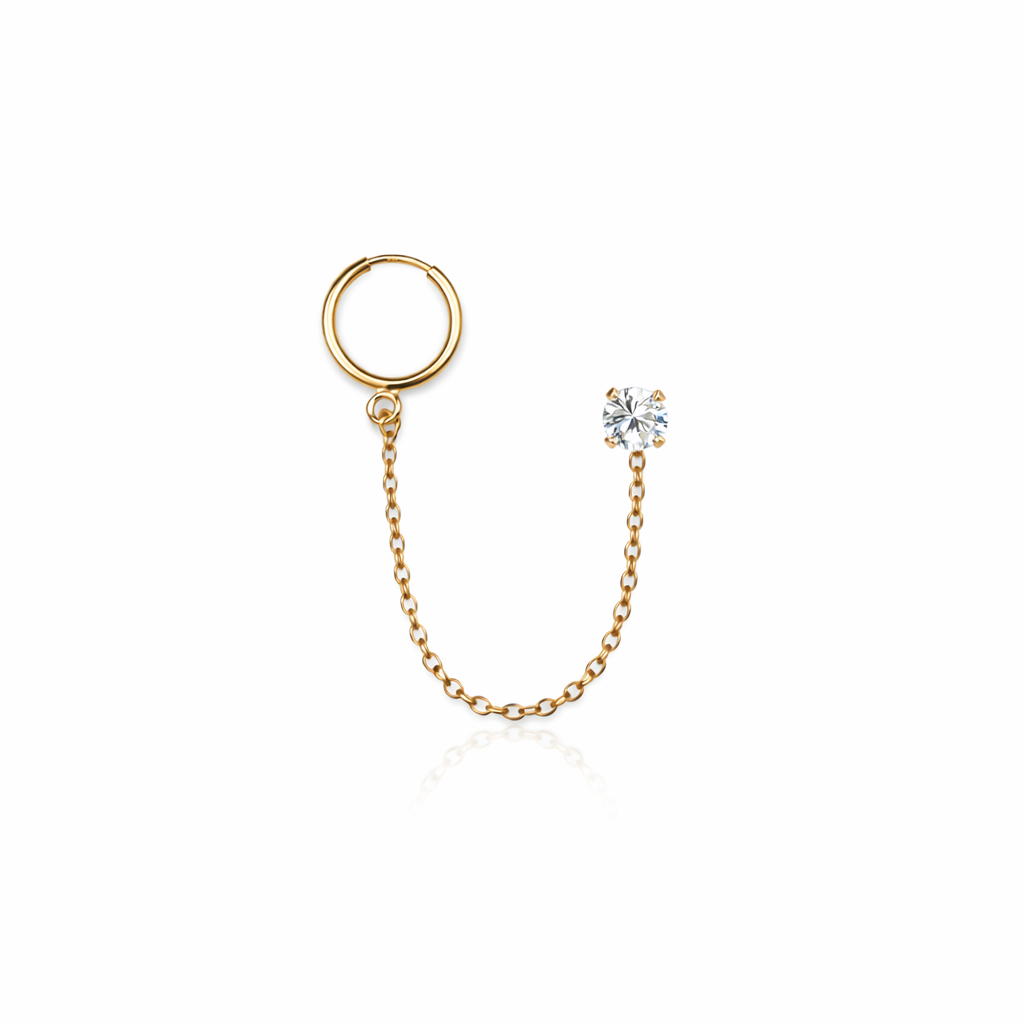 Hoop Chain Earrings