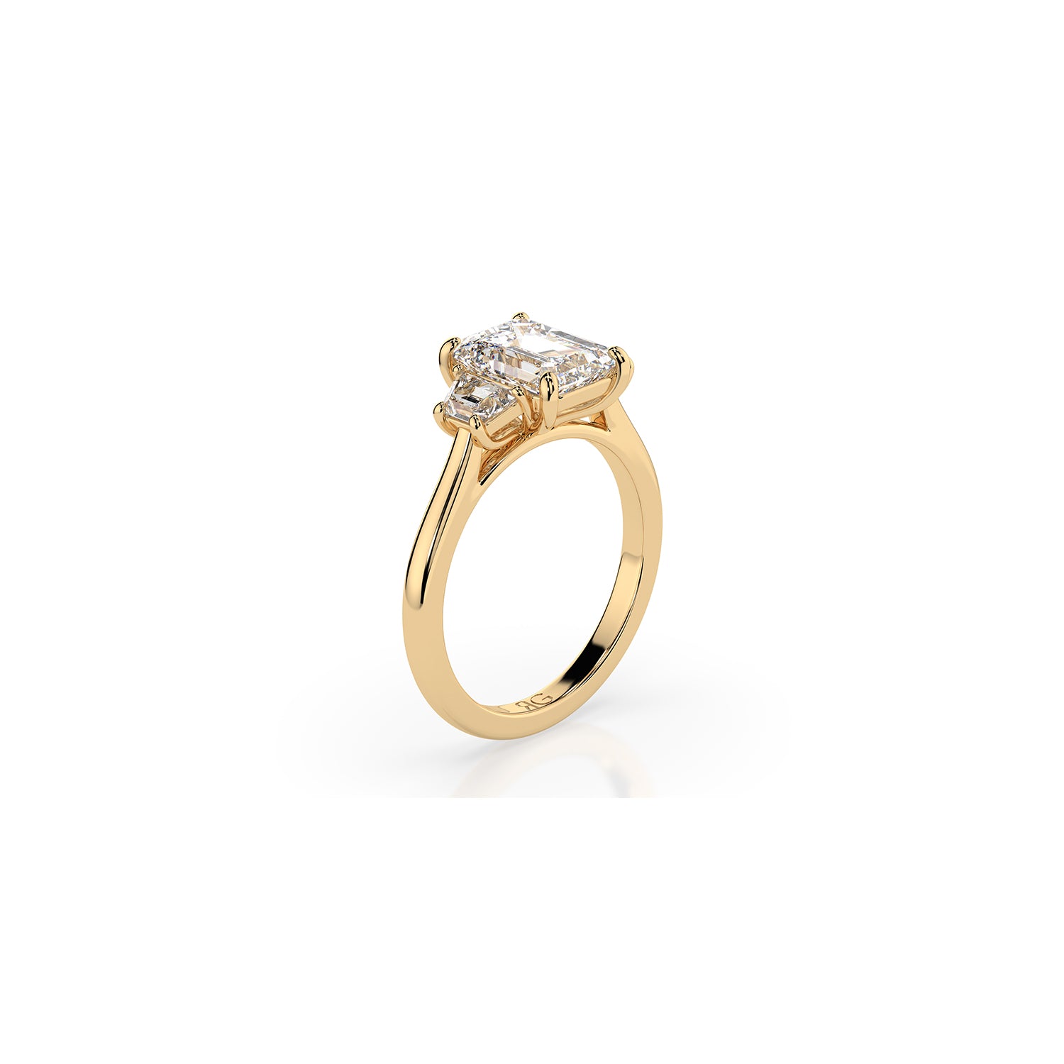 14k Emerald Portal Ring