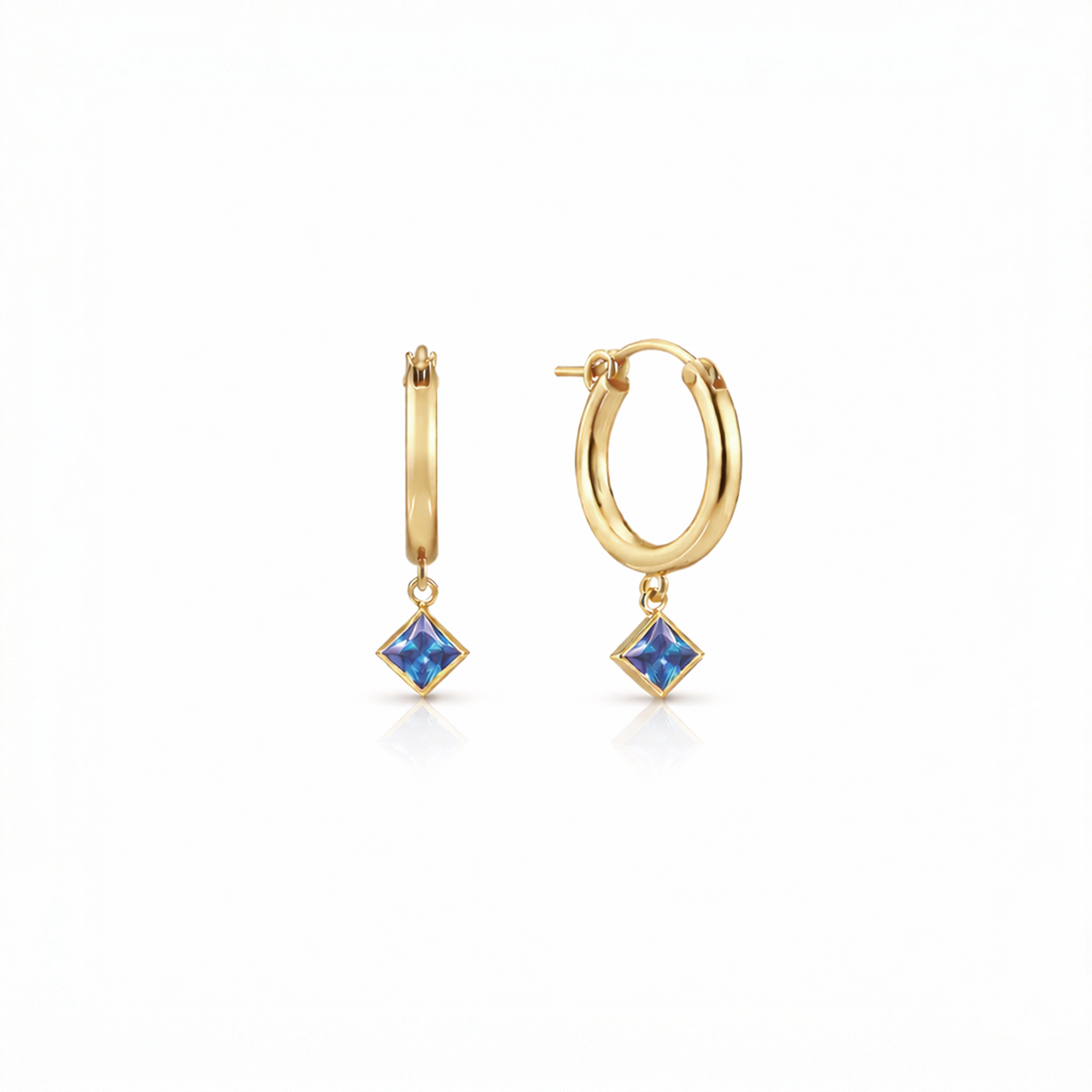 Goddess Crystal Clasp Hoops