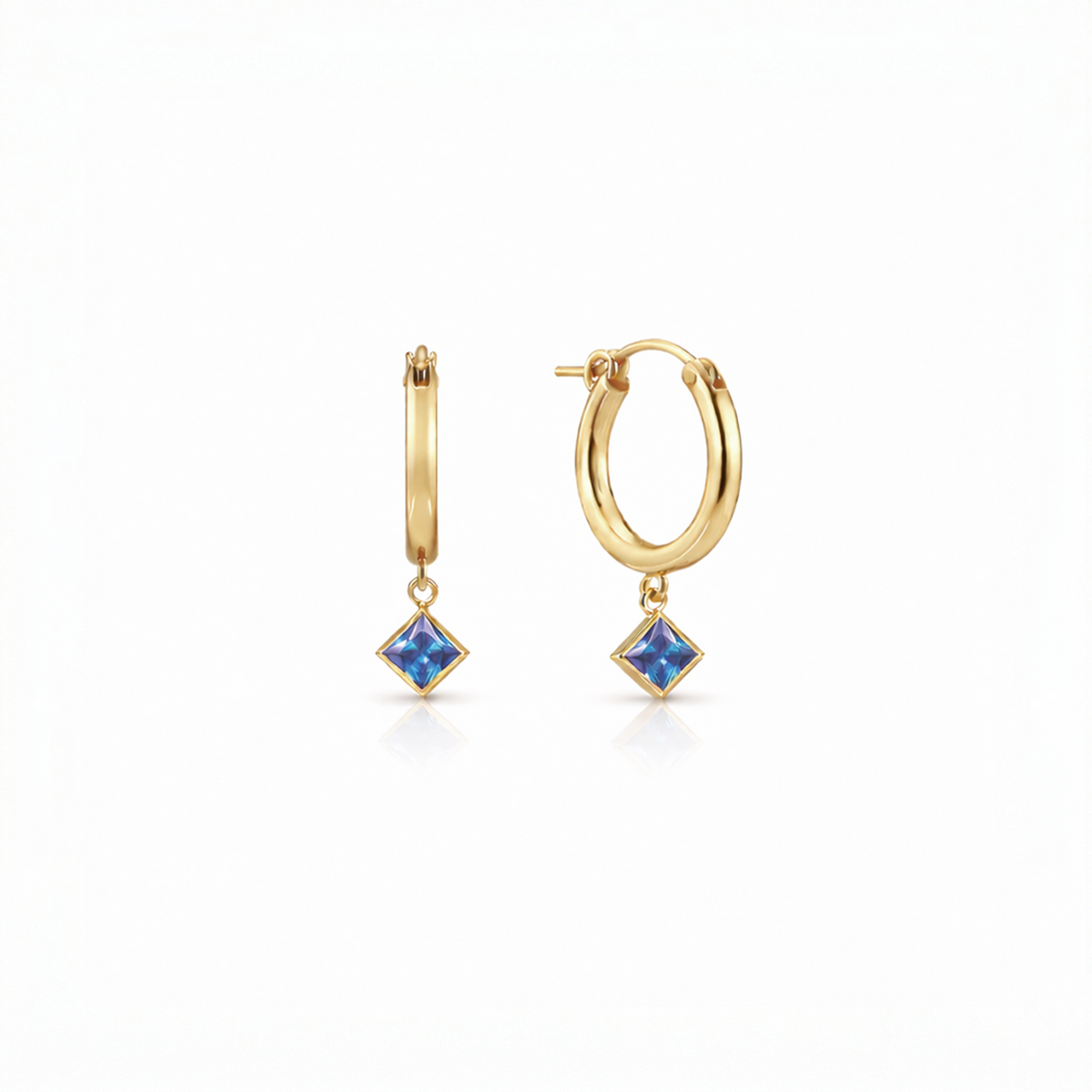 Goddess Crystal Clasp Hoops
