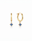 Goddess Crystal Clasp Hoops