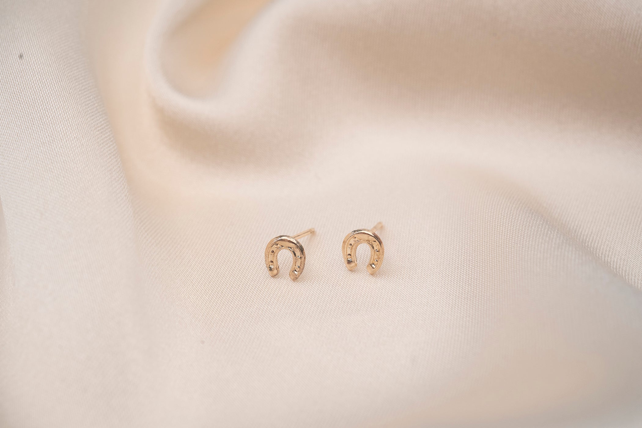 Gold Filled Horseshoe Studs