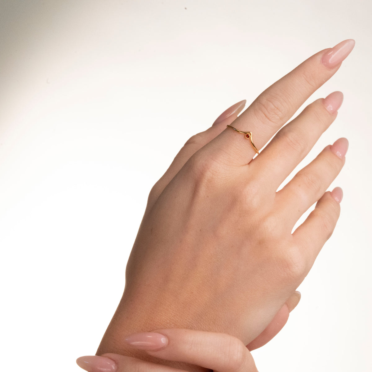 Crystal Chevron Stacker, alternate view