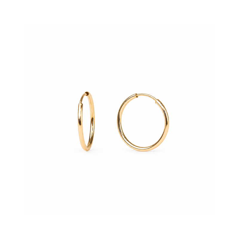 14k Endless Hoops