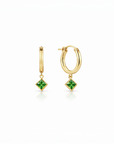 Goddess Crystal Clasp Hoops